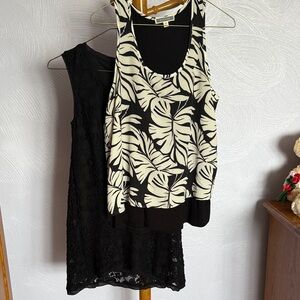 Two sleeveless women’s tops